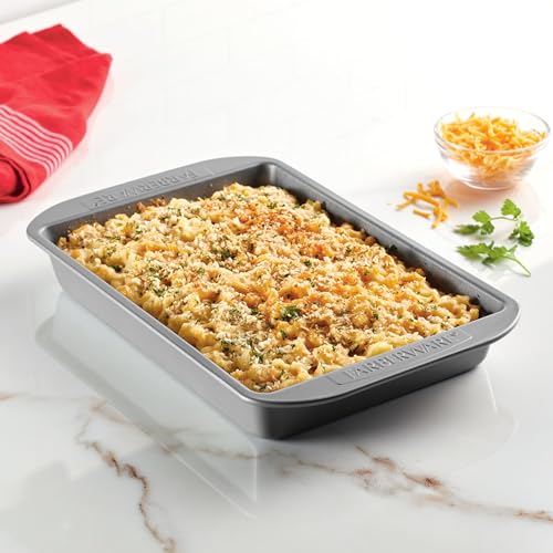 Farberware Nonstick Bakeware 9x13 Baking Pan, Rectangular Cake Pan, Gray
