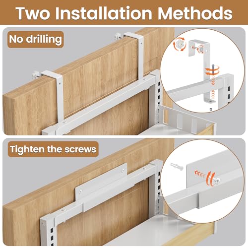 POKIPO 8 Tier Over The Door Pantry Organizer, 2 IN 1 Wall Mount or Hanging Spice Rack Seasoning Shelves with Adjustable Basket, Back of Door Organizer and Storage for Kitchen Cabinet and Room Closet
