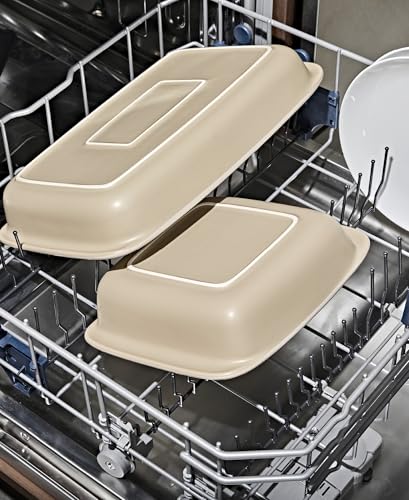 OXO Good Grips 3 Qt Rectangular Stoneware Baking Dish, Serving Dishes - Biscuit