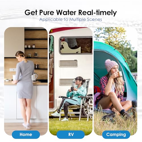 Waterdrop Black Water Filter, Replacement for Berkey®, Purewell®, ProOne®, BB9-2® Carbon Filters, Waterdrop Gravity Water Filter System, NSF/ANSI 42&372 Certified Water Filter, 2 Pack