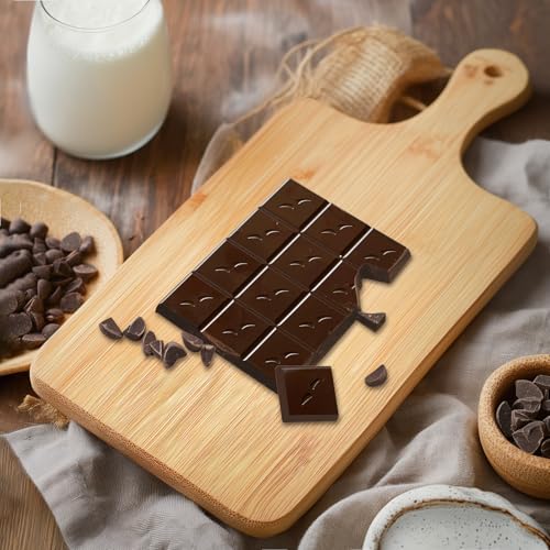 25 PCS Cutting Board Bulk Wood Chopping Board Laser Engraving Serving Board with Handle Charcuterie Boards for Customized Mother's Day Housewarming Gift 11" x 5" Bamboo
