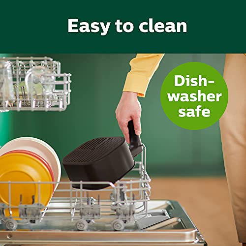 Philips Kitchen Appliances Essential XL 2.65lb/6.2L Capacity Digital Airfryer with Rapid Air Technology, Easy Clean Basket, Black- HD9270/91 (Renewed)