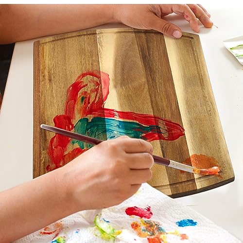 Patelai 12 Pack 11.7 x 8 Inch Large Cutting Boards Bulk Wooden Kitchen Chopping Boards for Crafts DIY Wedding Housewarming Gift(Acacia)
