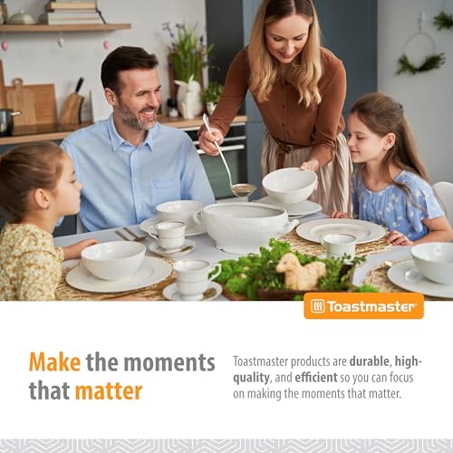 Toastmaster 4-Quart Digital Slow Cooker with Locking Lid - Food Warmer for Dip, Soups, Parties, Meal Preparation & More - Red