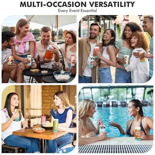 GLAZVIA Green Highball Glasses Set of 6,13oz Drinking Glass Cups for Mixed Drink Cocktail, Beer, Mojito, Water and Juice,Thick Tall Crystal Glassware for Kitchen, Restaurant, Home Bar and Parties