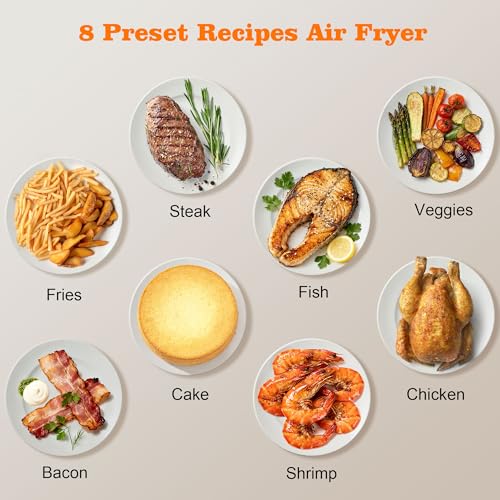 HoninJoy 12QT Large Dual Basket Air Fryer with Viewing Window and 50pcs Paper Liners, 10-in-1 Digital Touchscreen Double Zone Air Fryers, SyncCook to Bake,Roast,Reheat,Broil, Nonstick Dishwasher Safe