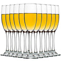 C CREST Set of 12, Champagne Glasses, 6 Ounce Champagne Flute, Lead-free Drinkware, Clear