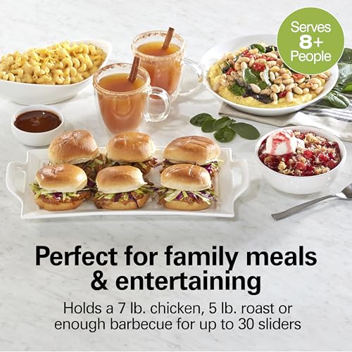 Hamilton Beach 7 Quart Set & Forget Portable Programmable Slow Cooker