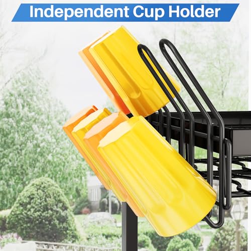 SNTD Over The Sink Large Dish Drying Rack, Metal, 26.8"-34.6", Black