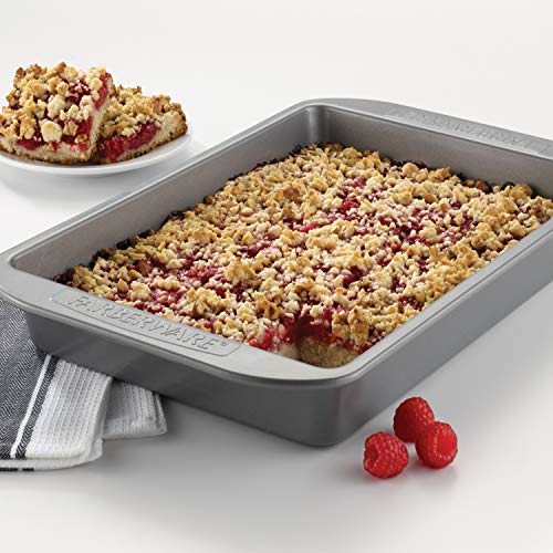 Farberware Nonstick Bakeware 9x13 Baking Pan, Rectangular Cake Pan, Gray