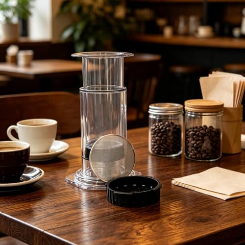 3Pack Reusable Filters Compatible with Aeropress Coffee Maker, 316 Stainless Steel 0.2mm Ultra-Thin Coffee Filters
