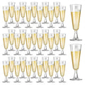 SUREHOME Plastic Champagne Flutes 40 Pack Disposable Champagne Glasses 5oz Clear Plastic Mimosa Glasses Wedding Cocktail Cups Bulk for New Years Eve Party Supplies 2026 Engagement Birthday Decorations