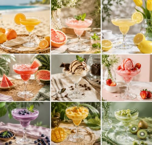 WOPPLXY 60 Pcs Plastic Margarita Glasses, 5 oz Clear Cocktail Glasses for Cinco de Mayo, Taco Party, and Mexican Decoration, Plastic Margarita Cups for Taco Bar Events Wedding Parties