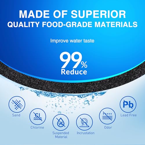 STAHOMILY EDR1RXD1 Water Filter Replacement for Whirlpool, Everydrop Filter 1, W10295370a, WHR1RXD1, KAD1RXD1, Compatible with Kenmore 46-9930, 46-9081, 3 Pack