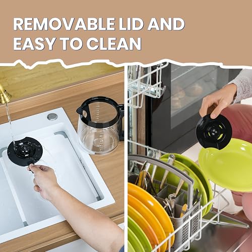 12-Cup Glass Replacement Carafe Compatible with Hamilton Beach Coffee Maker