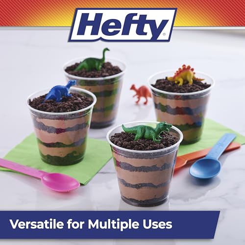 Hefty Deluxe Clear Plastic Party Cups (9 Ounce, 40 Count)