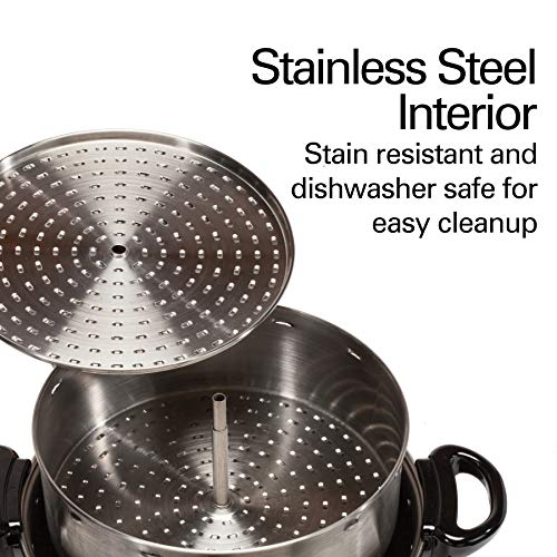 Hamilton Beach Commercial Coffee Urn & Hot Beverage Dispenser, 60 Cup Capacity, Polished Stainless Steel (D50065)