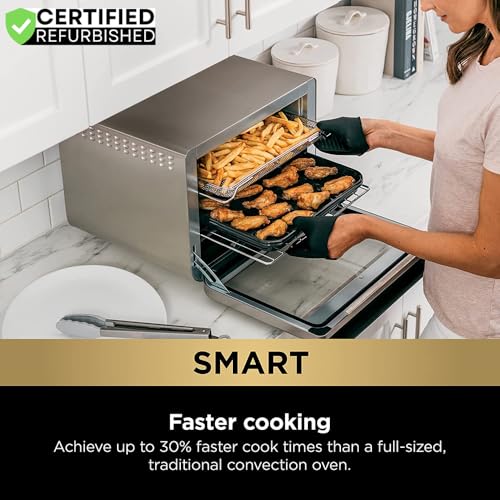 Ninja DT2550 Foodi 10-in-1 Smart XL Air Fry Oven (Renewed) Bundle with 3 YR CPS Enhanced Protection Pack