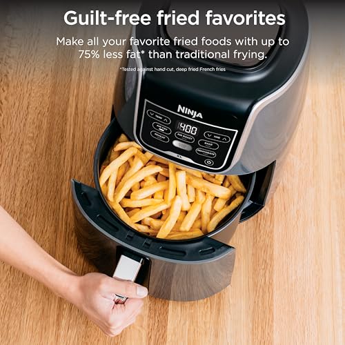 Ninja Air Fryer XL, 5.5 Qt, 5-in-1, Grey, AF150AMZ