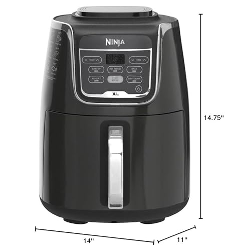 Ninja Air Fryer XL, 5.5 Qt, 5-in-1, Grey, AF150AMZ