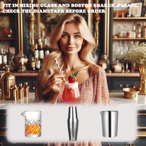 Sipoyen Black Cocktail Strainer for Drinks 2 Prong Hawthorne Strainer with Removable Spring Stainless Steel Bartending Strainer