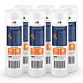 Aquaboon 5 Micron 10 x 2.5 Sediment Filter - Whole House Water Filter Replacement Compatible with Well Water Filters - P5, AP110, WHKF-GD05, 6 Pack