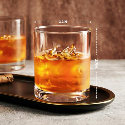 Fruit Punch Whiskey Glasses Set of 2, 10 OZ Old Fashioned Glass, Whiskey Glasses in Bar and Party, Whiskey Glasses, Bourbon Glass, Liquor Vodka, Whiskey Gifts for Men, Gift for Men, Christmas Gift
