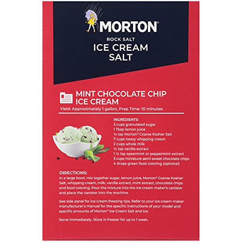 Morton Ice Cream Salt, Rock Salt, (4 lb), 4-Pack - Ideal for Making Ice Cream