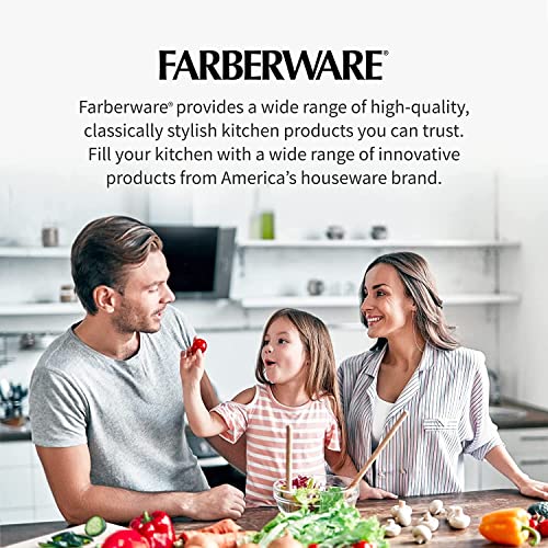 Farberware Plastic Cutting Board Set, Dishwasher- Safe Poly Chopping Board for Kitchen with Easy Grip Handles, Set of 3, White