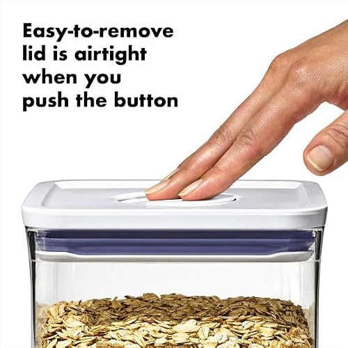 OXO Good Grips POP Container - Airtight Food Storage - Big Square Short 2.8 Qt Ideal for 5 lbs of sugar, cookies or crackers