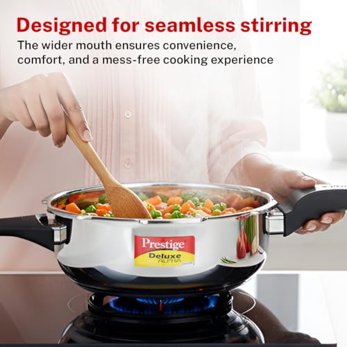 Prestige PRASVSP PRESSURE COOKER, Senior Pan 4L, SILVER