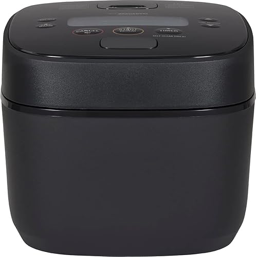 Zojirushi NW-QAC10 5.5-Cup Capacity Flat-Top Induction Cooker and Warmer with Custom Cooking Pan, Double Non-Stick Coating for Easy Clean-Up (Black)