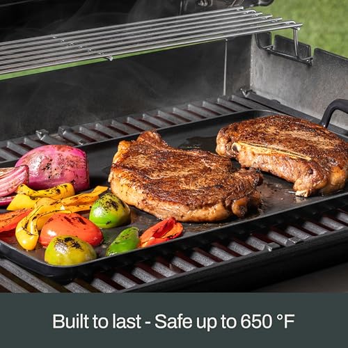 All-Clad Cast Iron Braiser Pan, 4 Qt Enameled Cast Iron Casserole Pan with Lid, Grill, Oven Safe up to 650F, Compatible with All Stovetops (Gas, Electric & Induction), Easy-Clean, Cookware, Black
