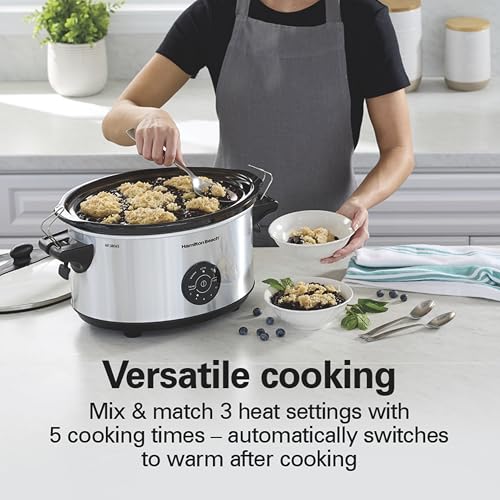 Hamilton Beach 7 Quart Stay or Go Portable Programmable Slow Cooker