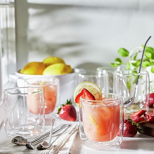ZWILLING Sorrento 2-pc Double-Wall Tumbler Glass Set, 9-oz, 266ml, Clear