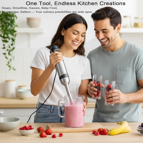 EuLea 2026 New Immersion Hand Blender, 1200W, Gift Box Packaging.