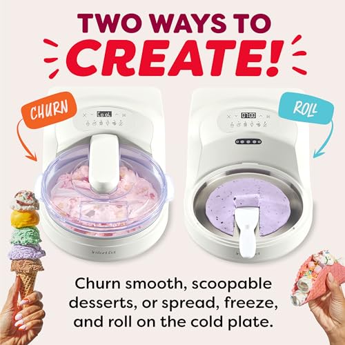 Instant Pot InstantChill Ice Cream Maker with Built‑In Compressor, No Pre‑Freezing, Real Ice Cream in Minutes*, Gelato, Sorbet, Rolled, Non‑Dairy, Mix‑Ins, Easy Clean Up, Quiet, Makes Up to 2 Pints