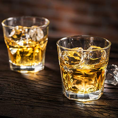 QAPPDA Shot Glass Set, Whiskey Shot Glasses,Heavy Base Shot Cups 4.5oz,Cocktail,Rocks Glasses,Mini Glass Cup For liqueur,Double Side Cordial Glasses,Tequila Vodka Cups Set Of 20
