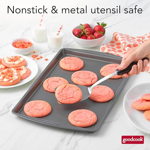 GoodCook Everyday Nonstick Steel Baking Sheet, 17 x 11-Inch, Gray