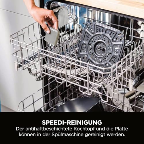 Ninja Speedi 10-in-1 Quick Cooker, Air Fryer, Air Fryer and Multicooker, 5.7L, Meals for 4 in 15 Minutes, Steam, Grill, Bake, Roast, Sear, Stew and More, Black, ON500EU