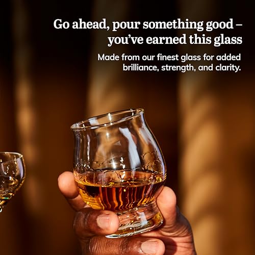 Libbey Signature Kentucky Bourbon Trail Whiskey Glasses Set of 4, Dishwasher Safe, Restaurant Quality Bourbon Tasting Glasses