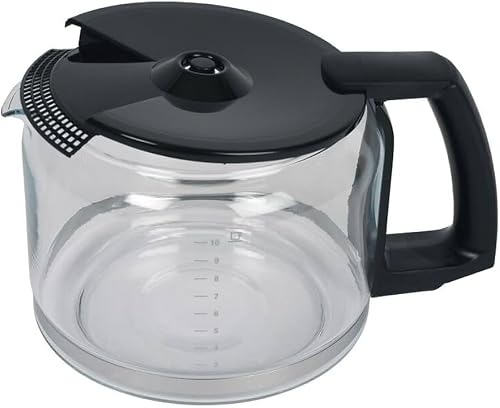 Krups F0344210F Pro Aroma 10 Cup Glass Carafe, Black Handle (Includes lid)