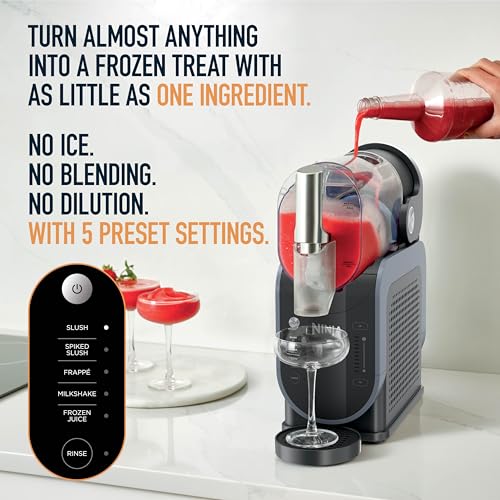 Ninja Slushi Frozen Drink and Slushie Machine, Rapid Chill Technology, 88 Oz Easy Fill Vessel, Dishwasher Safe Parts, Black, 1 Count
