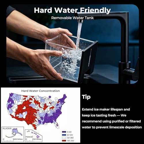 Antarctic Star Nugget Ice Maker Countertop, 33 Lbs/24H, Automatic Ice Dispenser, Self-Cleaning Portable Ice Machine, 1.8L Water Tank, Touch Screen & Auto Ice Drop, for Home/Office/Kitchen