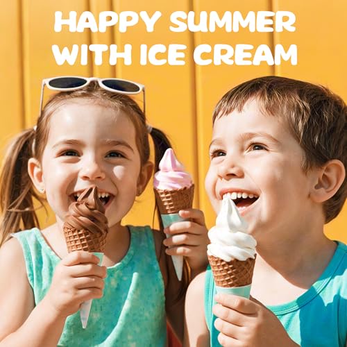 FOKIEE Ice Cream Maker Attachment for KitchenAid 4.5/5QT & 6QT Mixers, Frozen Ice Cream & Sorbet Gelato Maker for KitchenAid, 2 Quart, White, Not Dishwasher Safe