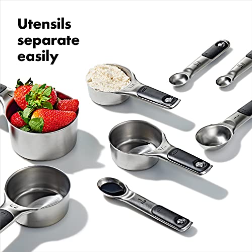 OXO Good Grips Stainless Steel Measuring Cups and Spoons 8-Piece Set