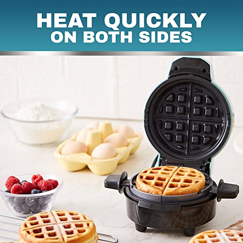 Elite Gourmet EWM380M Nonstick Fluffy Stuffed Waffle Maker, 1.5-Inch Jumbo Thick Waffles, Hash Browns, Keto, Snacks, Sandwich, Eggs, Easy to Clean, Mint