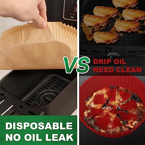 Air Fryer Liners disposable for Instant Pot Vortex Plus 6QT XL Air Fryer, 100pcs Parchment Paper