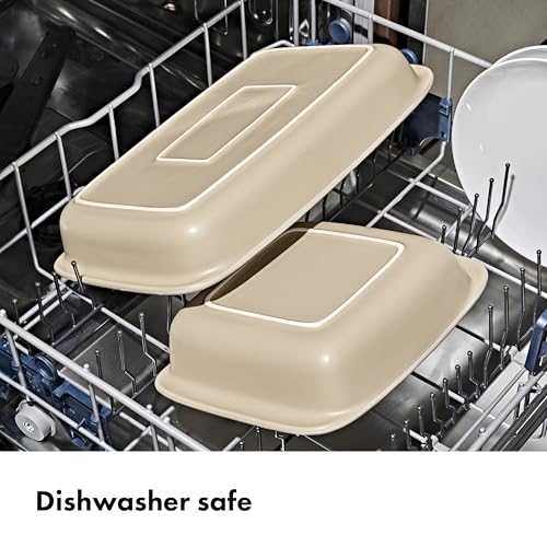 OXO Good Grips 3 Qt Rectangular Stoneware Baking Dish, Serving Dishes - Biscuit