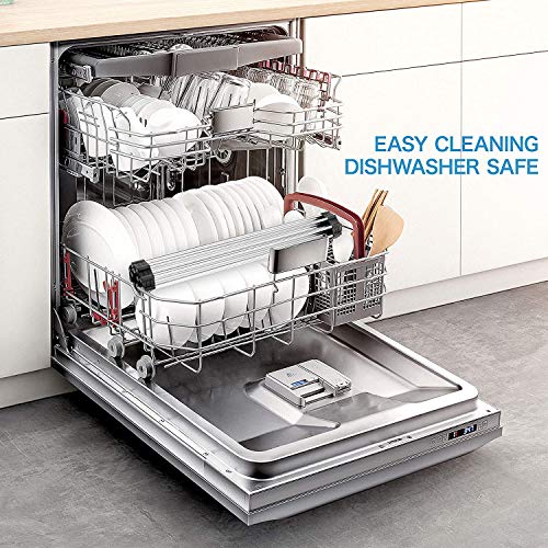 Fafcitvz Stainless Steel Roll Up Dish Rack Over The Sink Roll Out Dish Drying Rack for Kitchen Dishes,Cups